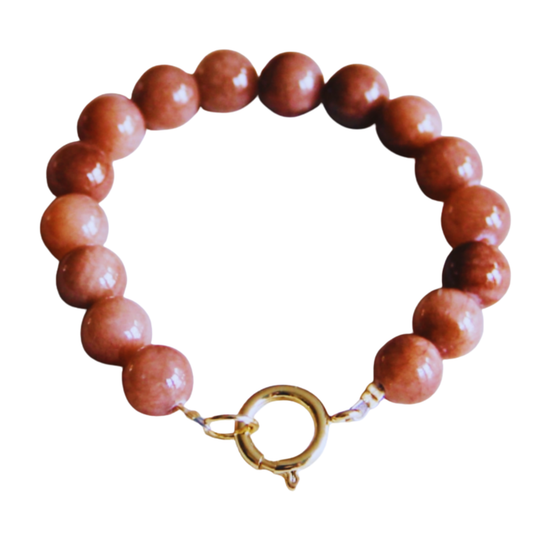 Kralenarmband mokka