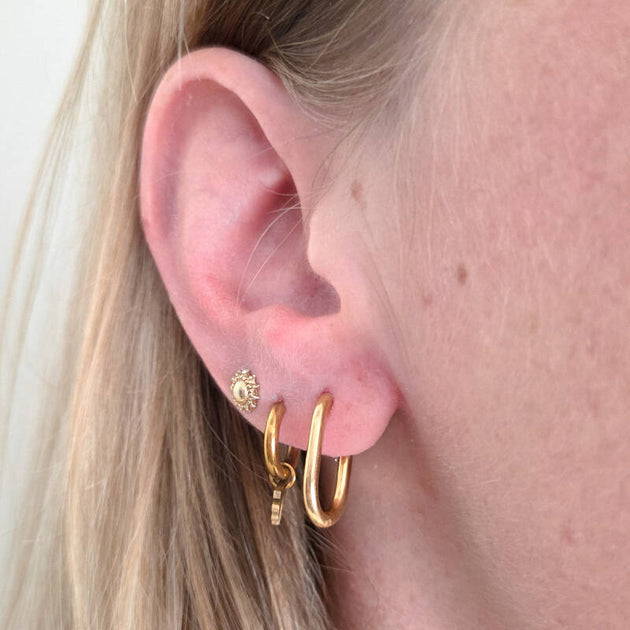 Basic ovalen ring - zilver detailfoto van Joy & Clay