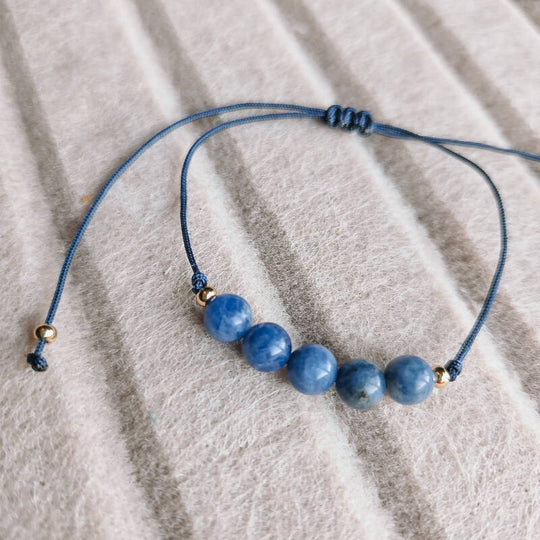 Armbandje edelsteen soladiet handgemaakt sieraad van Joy & Clay