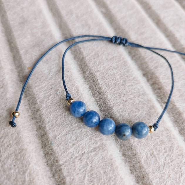 Armbandje edelsteen soladiet handgemaakt sieraad van Joy & Clay