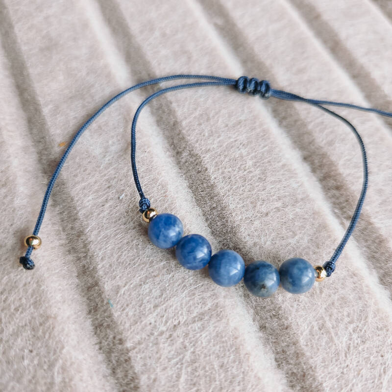 Armbandje edelsteen soladiet handgemaakt sieraad van Joy & Clay