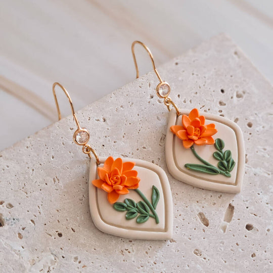 Geboortebloem oktober: calendula detailfoto van Joy & Clay
