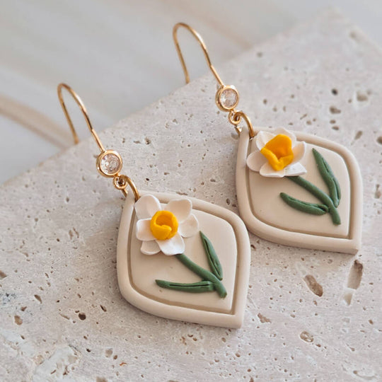 Geboortebloem december: witte narcis detailfoto van Joy & Clay