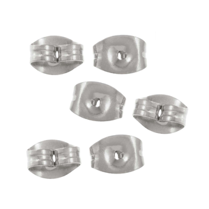 Extra achterkantjes oorbellen zilver (set van 6)