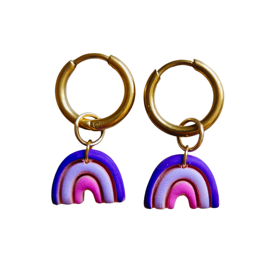 Kinderoorbellen regenboog ringetje