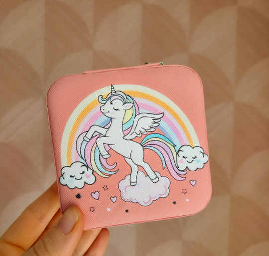 Sieradendoosje unicorn roze