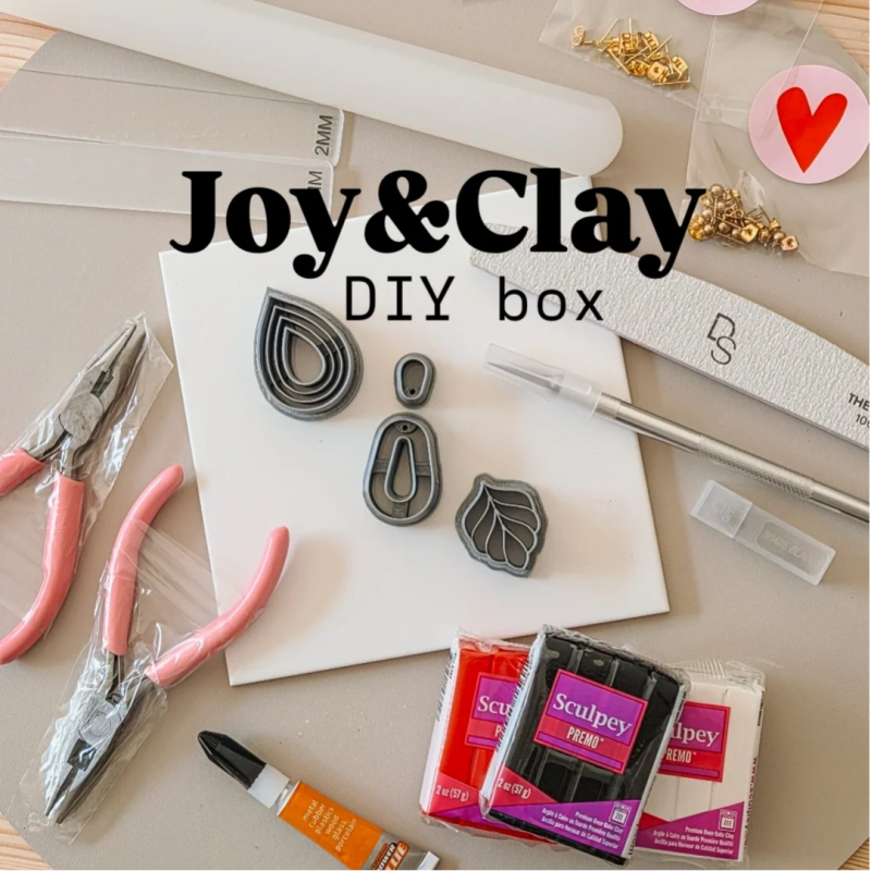 DIY box - maak je eigen oorbellen polymeerklei pakket van Joy & Clay