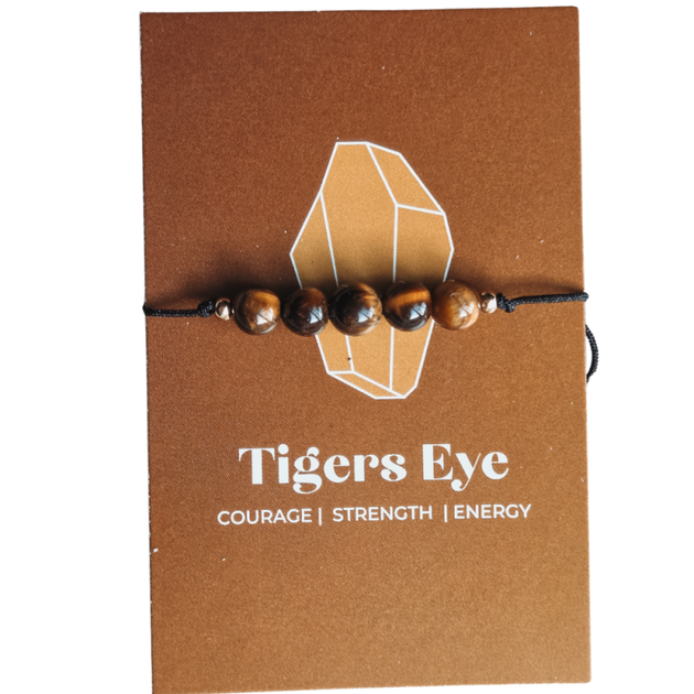 Armbandje edelsteen tijgeroog handgemaakte armband van Joy & Clay