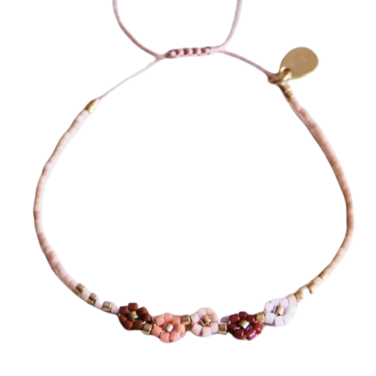 Miyuki armband madeliefjes handgemaakte armband van Joy & Clay