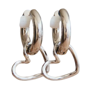 Ring met hartje zilver