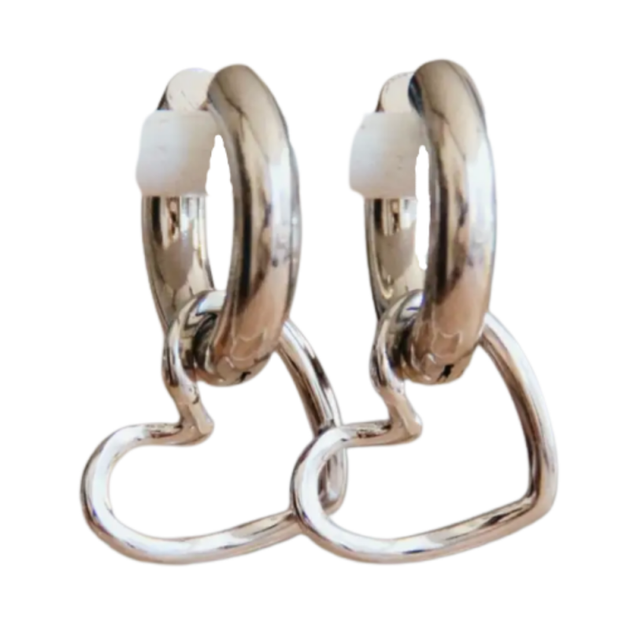 Ring met hartje zilver handgemaakte oorbellen van Joy & Clay
