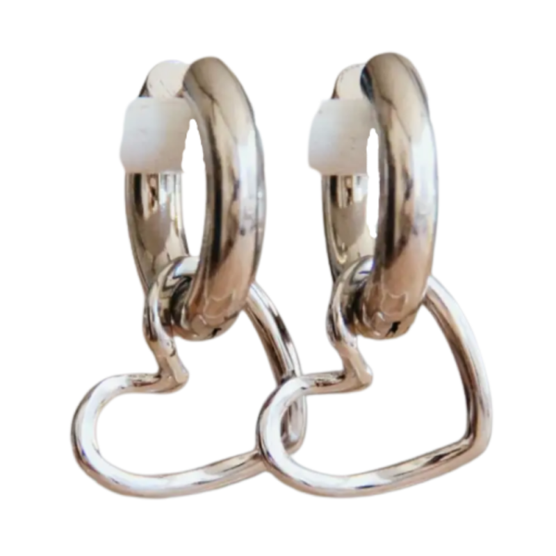 Ring met hartje zilver handgemaakte oorbellen van Joy & Clay