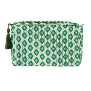 Retro groen make-up tasje groot