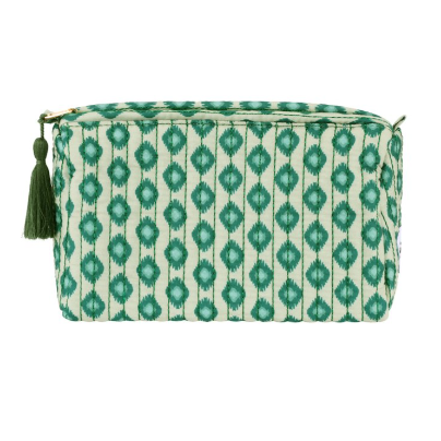 Retro groen make-up tasje groot sieraden bewaren van Joy & Clay