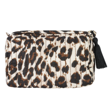 Make-up tasje luipaardprint sieraden bewaren van Joy & Clay