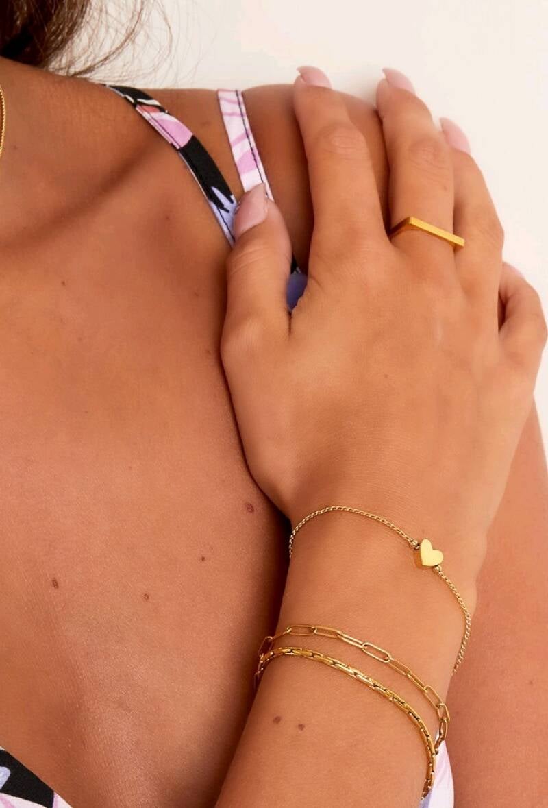 Armband hartje zilver handgemaakt sieraad van Joy & Clay