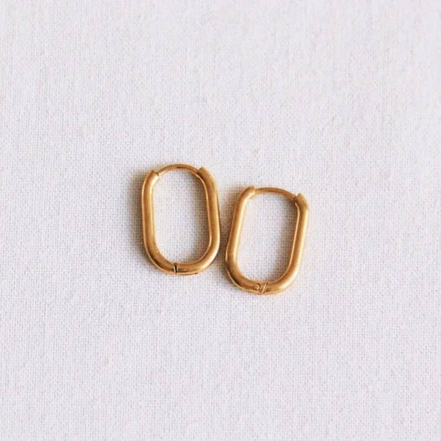 Basic ovalen ring - goud handgemaakt sieraad van Joy & Clay