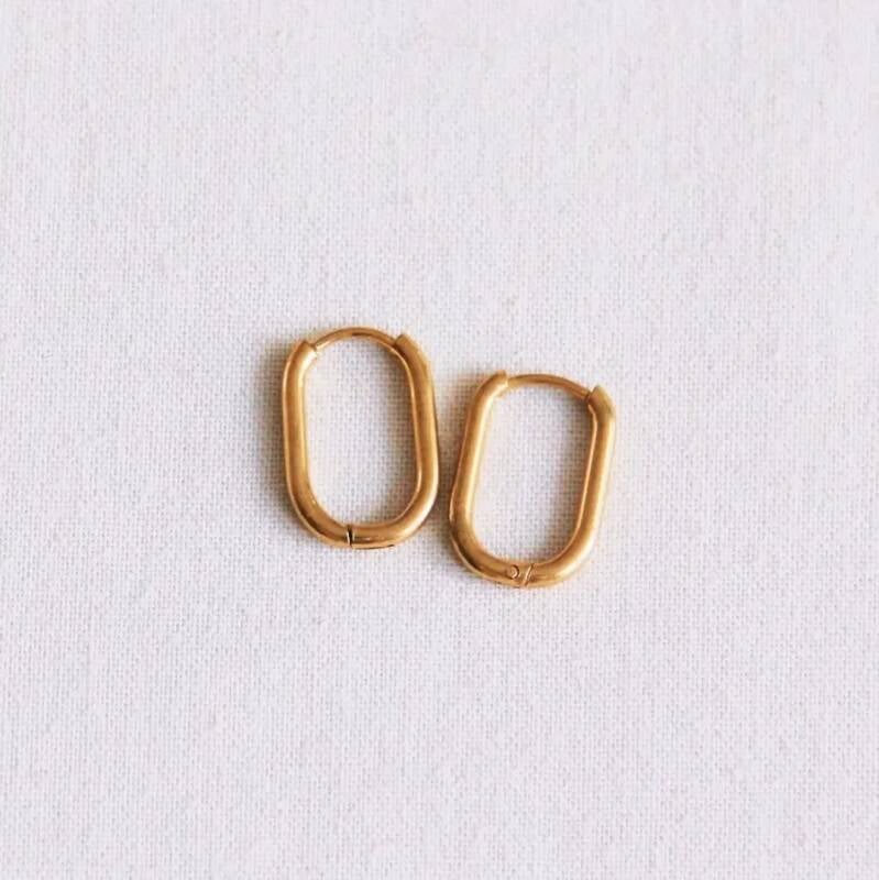 Basic ovalen ring - goud handgemaakt sieraad van Joy & Clay