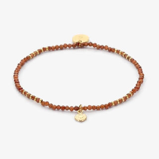 Armband rood bruin handgemaakt sieraad van Joy & Clay