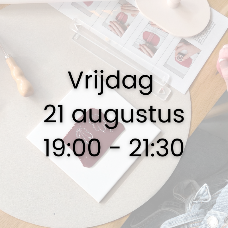 Workshop oorbellen maken bij Joy & Clay - Vrijdag 21 augustus